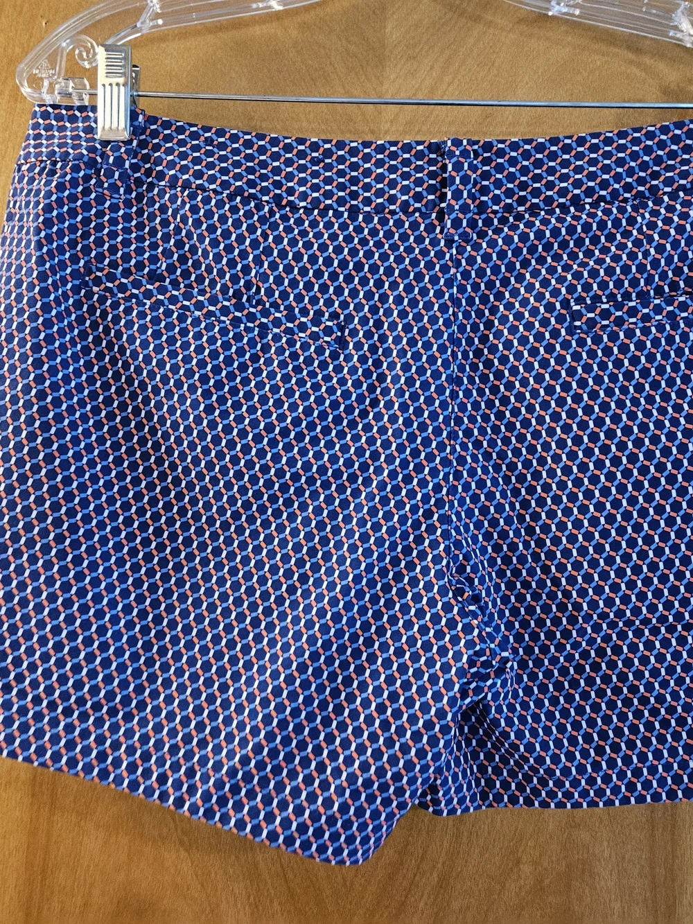 Nike Golf Navy and White Geometric Print Shorts